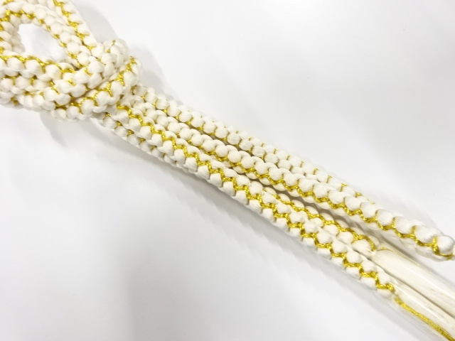 未使用品　正絹　手組帯締め